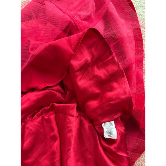 Children’s Place Red Velvet Holiday Party Tulle Skirt NWT Size 14 - Picture 6 of 8